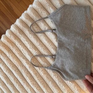 Vuori Heather Gray Sports Bra